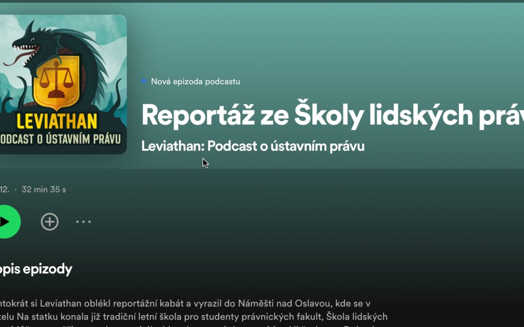 Leviathan o Škole lidských práv