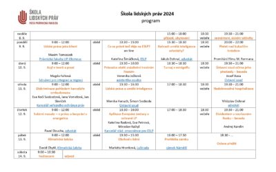 Program ŠLP 2024 – jak se Vám líbí?